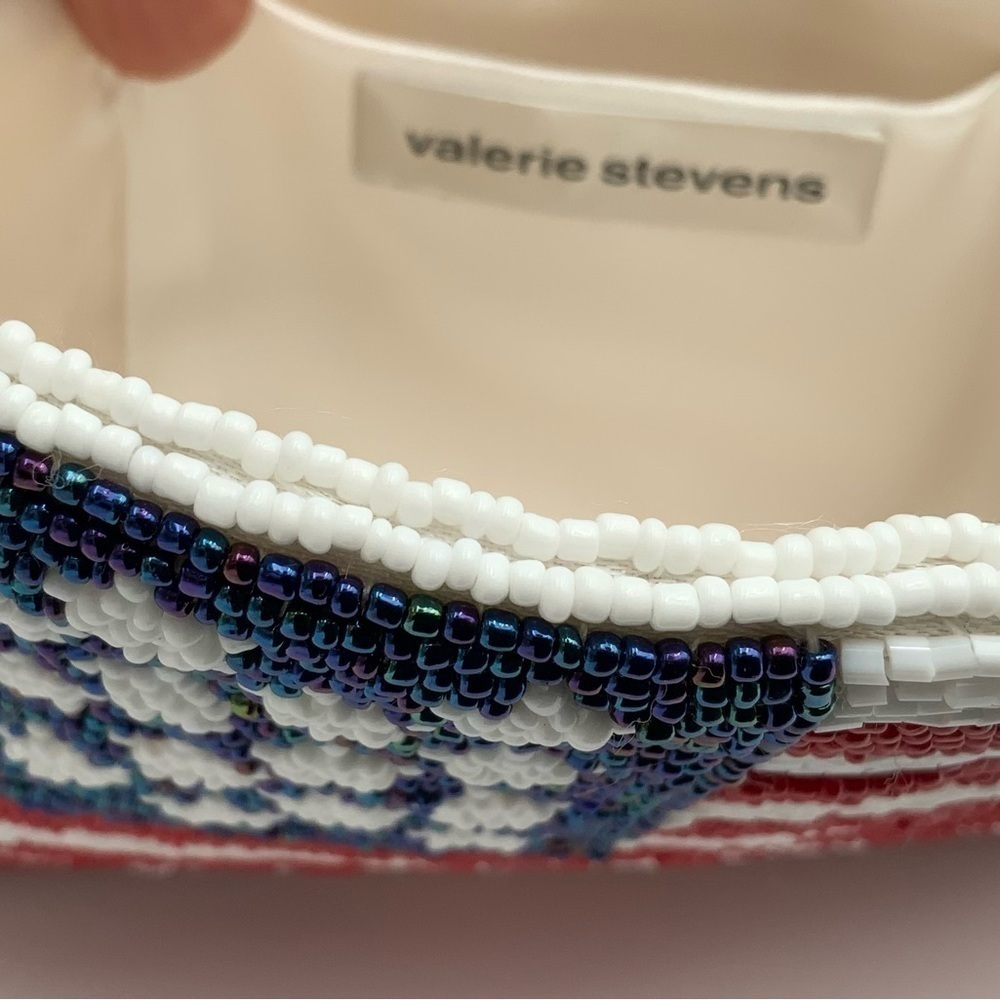 NWT Vintage Valerie Stevens American Flag Evening Bag Beaded Purse Handbag - Picture 4 of 4